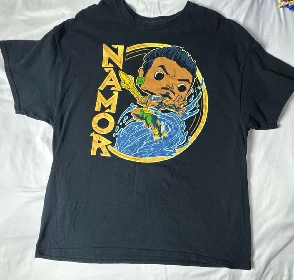 Funko Marvel Namor Wakanda Forever T-Shirt Size XL Black